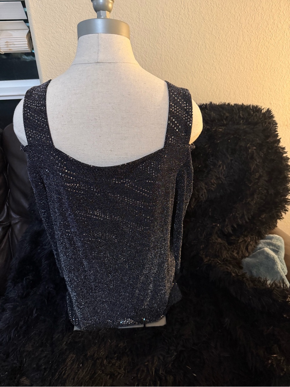 Sparkle Cold-Shoulder Knit Top - Picture 2 of 2